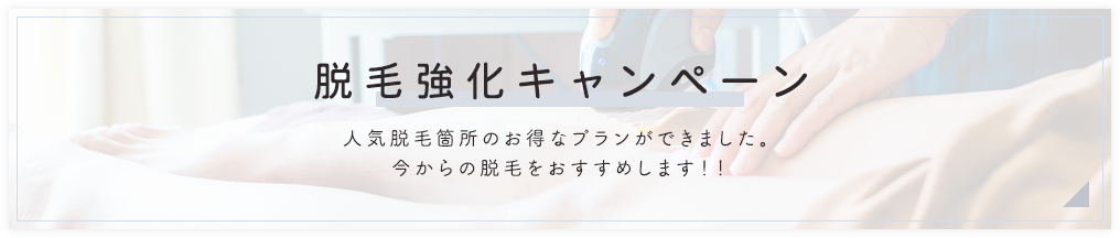 脱毛強化キャンペーン